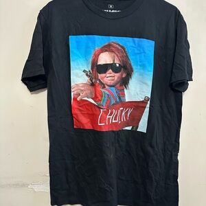 Chucky Doll Sunglasses Black Graphic T-Shirt Men’s Medium
